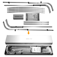 Tente de bateau NHCX 4 arcs, auvent gonflable pour bateau avec poteau de support arrière et sac de rangement
