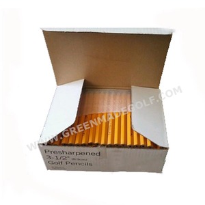 144 зеленый полукороткий мини-карандаш для игры в гольф, шестиугольные #2 карандаши - Product Image 3