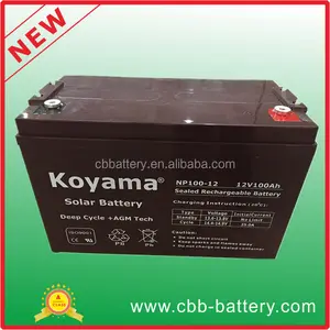 2017 hot sale China manufacture 12V 100ah SMF AGM UPS standby battery