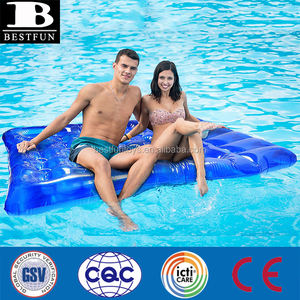Materassino Gonfiabile Grande Doppio per Piscina, Isola Galleggiante in PVC, Letto d'Acqua Gonfiabile per Adulti, Feste Estive in Piscina - Product Image 3