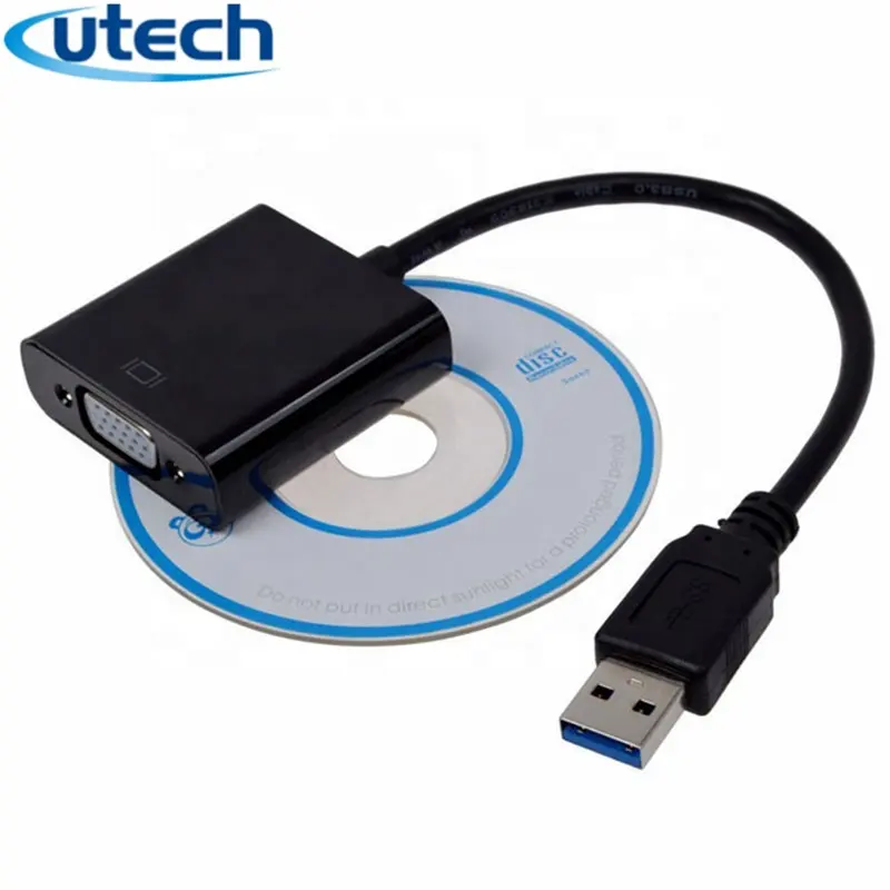 2020 Новый USB 3,0 к VGA адаптер мульти-дисплей видео конвертер для Windows 10/8.1/8/7/XP, без CD драйвера