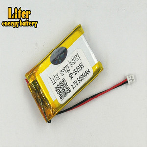 Plug 1.25-2 P 3.7 V 552035 500 mah Lithium polymer battery rechargeable lipo battery for bluetooth devices, skateboard, game player - Product Image 3