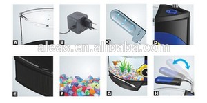 Aquarium Fish Tank Filtre Aqua Culture Lumière 1 Gallon Led Kit Verre D'eau Nouvelle - Product Image 3
