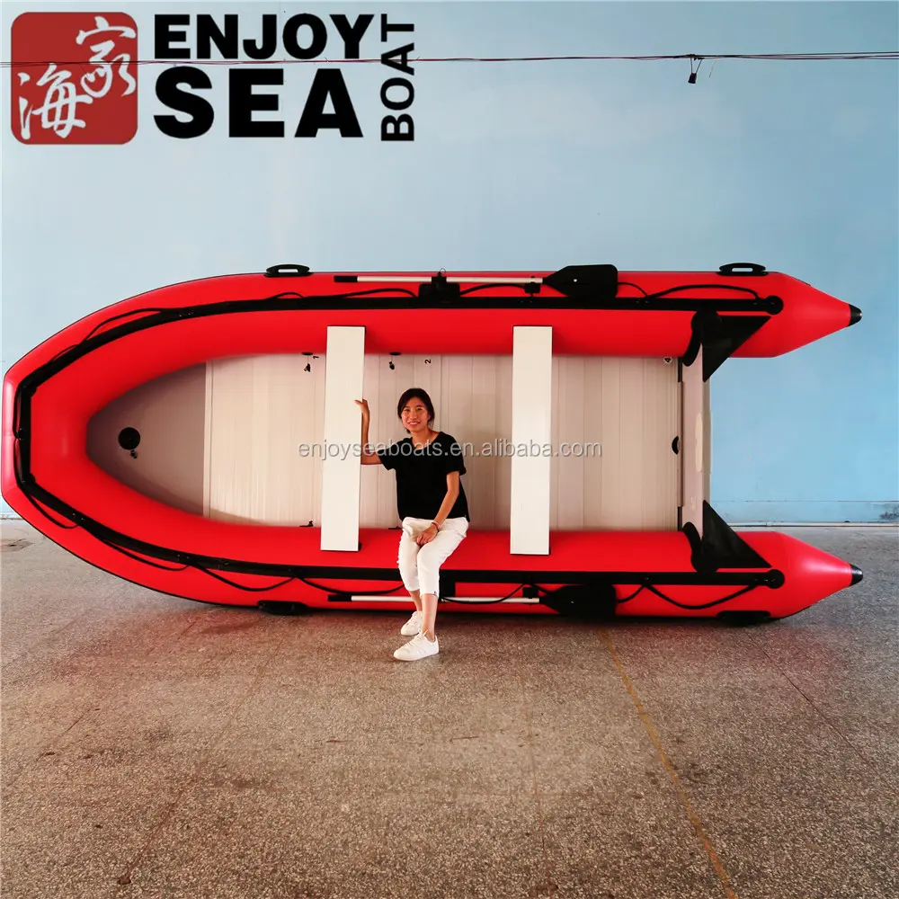 Barco de pesca inflable de PVC Hypalon, fabricado en China, para 10 personas