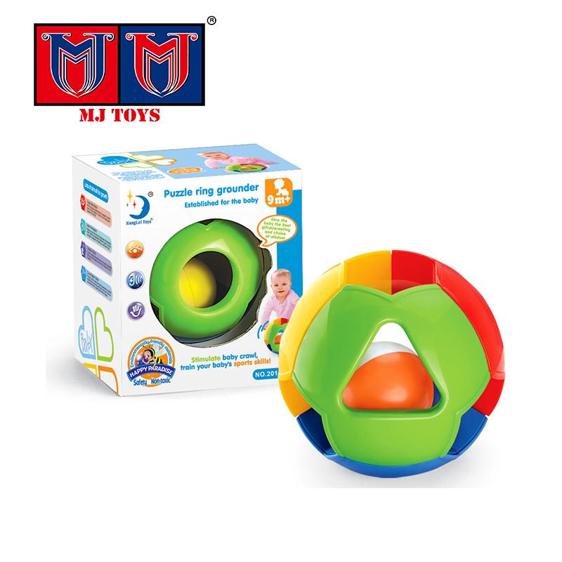 Забавные разноцветные рукоятки baby игрушки оптовая головоломки шар раннего обучения