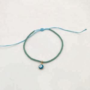 नीले मोती के साथ शैतान की आंख ग्लैमर पायल वैक्सिंग धागा निविड़ अंधकार स्ट्रिंग - Product Image 5