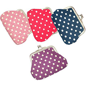 Coin Pouch Purse <strong>Canvas</strong> Gift Jewelry Pouch Clasp Closure <strong>Wallet</strong> - Product Image 5