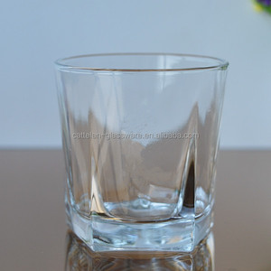Pentágono transparente/Vaso 5 ángulos de vidrio de vasos de vidrio para beber de whisky para colorear/imprimir disponibles - Product Image 1
