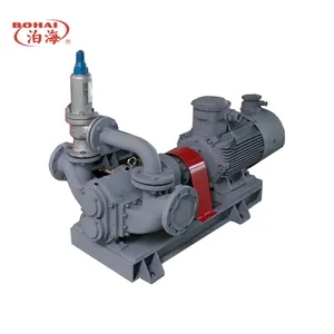 High viscosity cam rotor pump rubber / stainless steel rotor for sewage, manure, petroleum, crude oil