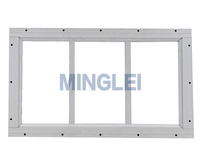 Cobertizo de metal solo panel ventanas correderas verticales
