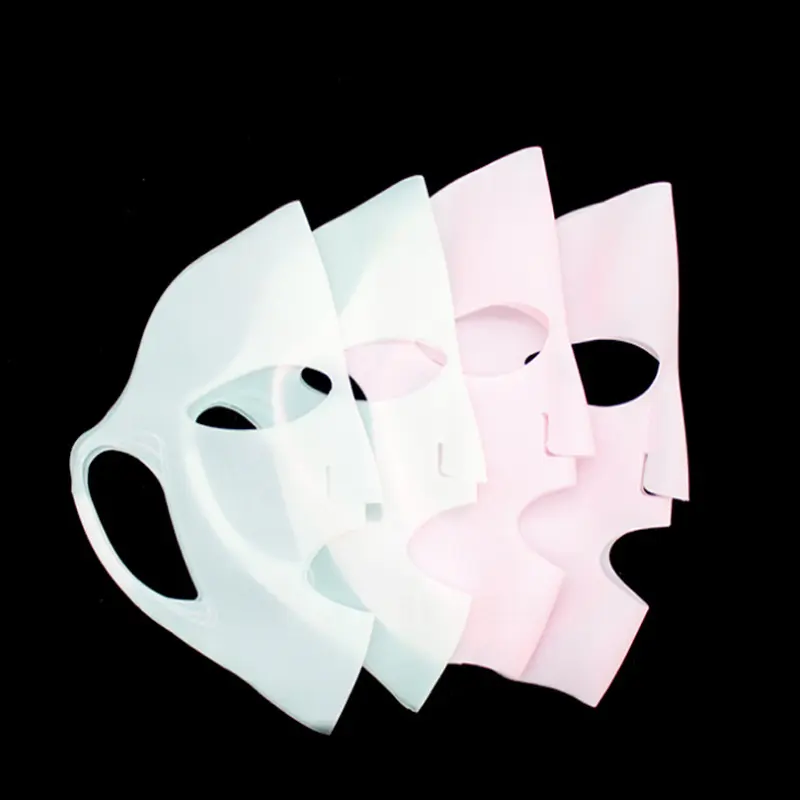 Amazon Herbruikbare Vrouwelijke Zachte 3d Gezicht Siliconen Masker Voor Gezichtsverzorging