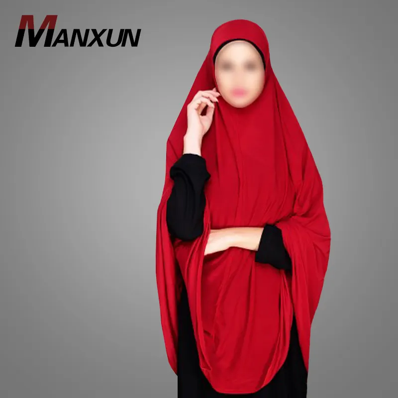 Sıcak klas Maroon Khimar bayanlar müslüman kadınlar başörtüsü Dubai jilniniqab toptan islam giyim