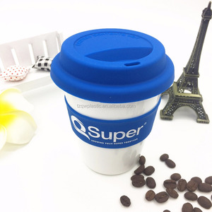 Tasse à café en plastique 350ml/12OZ, couvercle en Silicone, personnalisé, vente en gros, économique - Product Image 5