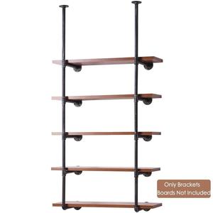 Étagère de tuyau industrielle antique avec raccords de tuyau en fonte malléable de 3/<span class=keywords><strong>4</strong></span>" - Product Image 3