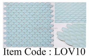 Diseño moderno <span class=keywords><strong>escamas</strong></span> de cristal mosaico gris azulejo de la cocina - Product Image 4