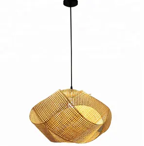 Nordic style interior designer fancy light for home bamboo lamp shades modern craft hanging pendant light