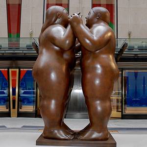 La reproducción de antigüedades fundido Fernando Botero moderna escultura de bronce para venta - Product Image 6