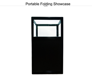 Vetrina con Display in vetro pieghevole portatile <span class=keywords><strong>per</strong></span> vetrina espositiva promozionale con Logo adesivo - Product Image 3