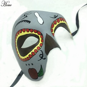 Hecho a mano <span class=keywords><strong>de</strong></span> <span class=keywords><strong>alta</strong></span> calidad Día <span class=keywords><strong>de</strong></span> los <span class=keywords><strong>muertos</strong></span> máscara del partido barato venta - Product Image 5