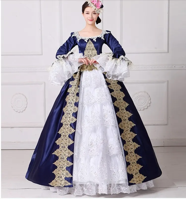 Women Halloween New European Court Dress performance stage dress Princess Stage Performance Gown