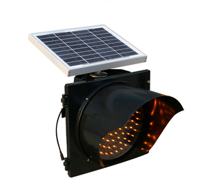 Luz Led de energía Solar, luz de advertencia, luz intermitente amarilla para tráfico, luz Solar para entrada - Product Image 4