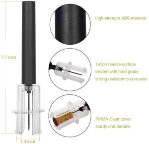 Ouvre-vin automatique, accessoires de bar, pour vin, <span class=keywords><strong>pression</strong></span> à air, <span class=keywords><strong>aiguille</strong></span>, pompe à air, 1 pièce - Product Image 2