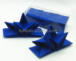 Serviettes <span class=keywords><strong>en</strong></span> papier <span class=keywords><strong>origami</strong></span> imprimées, serviettes <span class=keywords><strong>en</strong></span> papier pliées <span class=keywords><strong>de</strong></span> couleur, 40*60cm, forme d'étoile, pré-pliées, serviettes <span class=keywords><strong>en</strong></span> papier tissu - Product Image 4