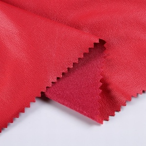 Service personnalisé rouge doré tricoté daim textile imprimable polyester tissu pour <span class=keywords><strong>robe</strong></span> - Product Image 4