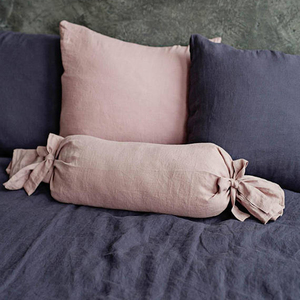 Taie d'oreiller de voiture de tourisme en forme de bonbon bio 100% lin housse de coussin <span class=keywords><strong>traversin</strong></span> pour la maison hôtel et hôpital utiliser des techniques tissées - Product Image 2