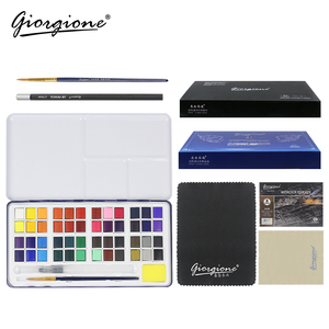 Juego de pintura de acuarela sólida de 48 colores de alta calidad de Giorgione, caja de lata gratis, regalos adicionales para lienzo de papel, fábrica directa de China - Product Image 1