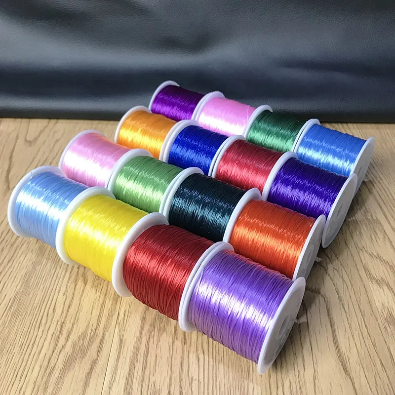 all kinds of colors of elastic wire for bracelet beading use