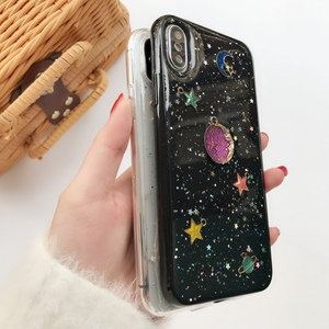 Glitter Star Planet สำหรับ <span class=keywords><strong>iPhone</strong></span> X <span class=keywords><strong>XS</strong></span> XR <span class=keywords><strong>XS</strong></span> MAX โปร่งใสกรณีสำหรับ <span class=keywords><strong>iPhone</strong></span> 8 PLUS 7 6 6s ปกหลัง - Product Image 2