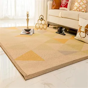 Japanese Floor Bamboo Carpet Large Rectangle Mat Portable Fashion Comfy Rug Designer Bamboo Silk Carpet For Living Room Bedroom
