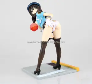 3D Japan cartoon sexy girl action-figur, sexuelle polizei pvc sexy nackte mädchen spielzeug für erwachsene