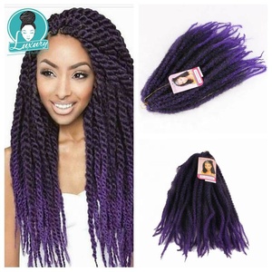 Tresses Marley Ombrées Pas Chères de 18 Pouces, 100 Grammes, Cheveux Synthétiques Afro Kinky Bouclés pour Tressage au <span class=keywords><strong>Crochet</strong></span>, Tresses au <span class=keywords><strong>Crochet</strong></span> Torsadées - Product Image 3