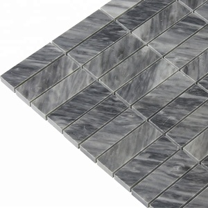 بلاط فسيفساء سبا إيطالي برديجليو رخام 1 "x 3" مستطيل مكدس من الفسيفساء - Product Image 3