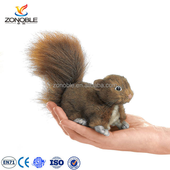 カスタムかわいいぬいぐるみリスおもちゃリアルなファッションミニ
