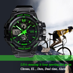 2015 men analog digital watch with cheap shipping cost accept the small order - Product Image 2