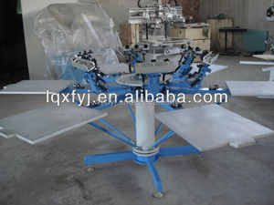 Hướng dẫn sử dụng mới 6-trạm T-Shirt Màn hình máy in 6 màu Hướng dẫn sử dụng máy in giấy để bán - Product Image 2