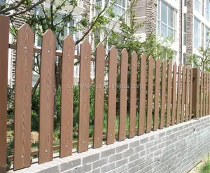 Ferme agingproof rotroof pas cher en plein air WPC clôtures de jardin feuille