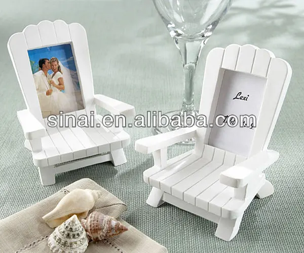"Memórias da praia" Em Miniatura Cadeira Adirondack Place Card / Photo Frame