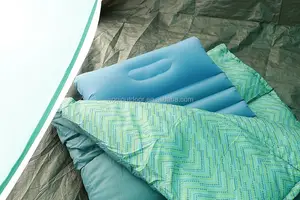 Woqi Outdoor Grosir Tahan Lama Inflatable Pantai Tikar Berkemah Tikar Ringan Sleeping Pad dengan Bantal