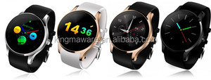 Impermeable reloj inteligente K88S ronda dial reloj de pulsera con tarjeta sim para ios y android pulsómetro - Product Image 1