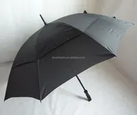 Tamam şemsiye siyah rüzgar geçirmez promosyon tam vücut Golf şemsiyesi özel logo baskıları ile