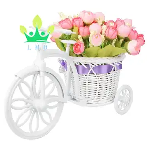 उद्यान उदासीन साइकिल कृत्रिम फूल सजावट संयंत्र के लिए खड़े हो जाओ मिनी उद्यान घर शादी की सजावट