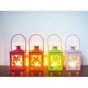 Various Reusable Mini Colorful Metal Spring and Summer <strong>Tealight</strong> Candle <strong>Lantern</strong> with Decoration for Daily Use - Product Image 2