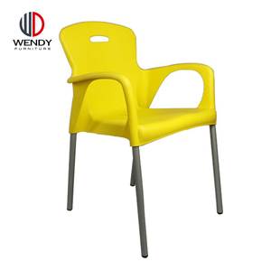 New design Plastic Chair with Metal leg