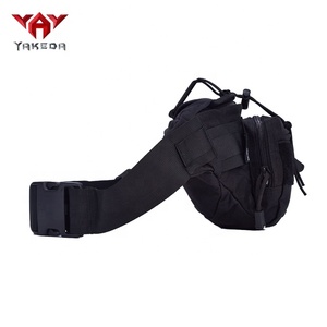 Yakeda Tactical Style Polyester Sport Hiking Waterproof <strong>Small</strong> Waist Sling <strong>Bag</strong> <strong>Bum</strong> <strong>Bag</strong> Unisex EDC Black Fanny Pack Men Waist <strong>Bags</strong> - Product Image 4