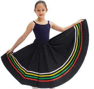 3600036 Kids Character Skirt Wholesale Long Character Dance Skirt Colorful Ballet Long Skirt