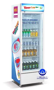 280L 2017 CE, RoHS, ISO9001 서리 무료 몬스터 펩시 콜라 최고 판매 유리 도어 디스플레이 냉장고 판매